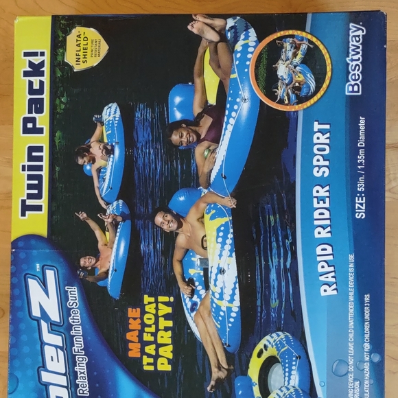 Bestway CoolerZ Rapid Rider Inflatable Tubes Twin Pack - Picture 4 of 8